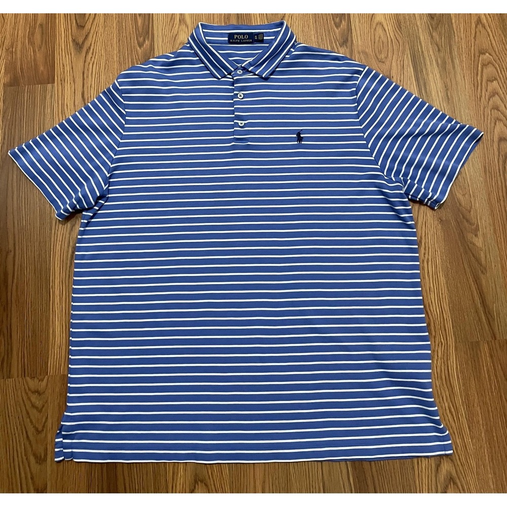 Polo Ralph Lauren Shirt Mens Extra Large Striped Embroidered Pony